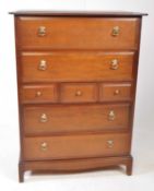 STAG - MINSTREL RANGE - 20TH CENTURY SEVEN DRAWER CHEST OF DRAWERS