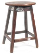 19TH CENTURY VICTORIAN FRUITWOOD FARM STOOL