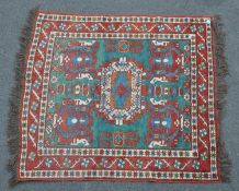 MID CENTURY PERSIAN AFGHAN KILIM HAND KNOTTED FLOOR RUG
