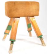 VINTAGE EARLY 20TH CENTURY SCHOOL GYMNASIUM POMMEL HORSE