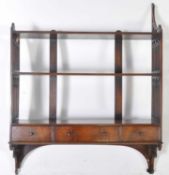 19TH CENTURY GEORGE III HANGING BOOKCASE SHELF