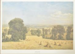 DAVID SHEPHERD, OBE - SOMERSET HARVEST PRINTS, FRAMED