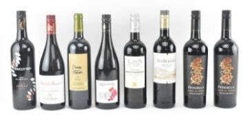 ASSORTMENT OF EIGHT RED WINE BOTTLES - FRENCH, SOUTH AFRICAN & MORE