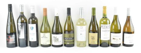 ELEVEN ASSORTED WHITE WINE BOTTLES