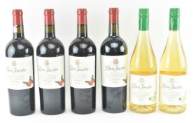 SIX DON JACOBO RIOJA RED & WHITE WINE BOTTLES (2018 & 2021)