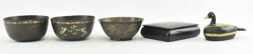 COLLECTION OF 20TH CENTURY CHINESE LACQUERWARE