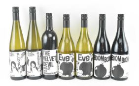 SEVEN CHARLES SMITH WINES - TO INCLUDE VELVET DEVIL, EVE, KUNG-FU GIRL & BOOM BOOM