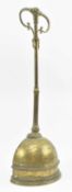 VICTORIAN 19TH CENTURY BRASS & LEAD WEIGHTED DOOR STOPPER