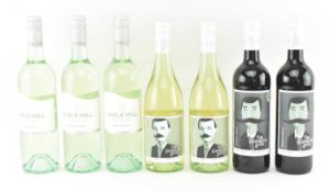 SEVEN AUSTRALIAN RED & WHITE WINE BOTTLES - MERLOT, VERMENTINO & SAUVIGNON BLANC