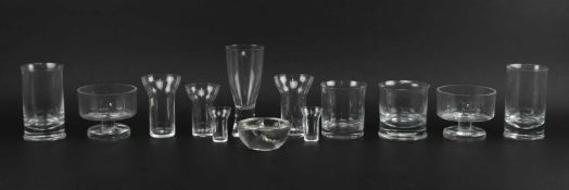 COLLECTION OF SCANDINAVIAN GLASSWARE, WINE GLASSES & TUMBLERS ETC