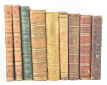 COLLECTION OF VICTORIAN LEATHERBOUND BOOKS INCL. PUNCH