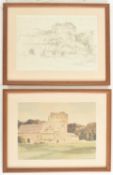 CYRIL W. EDWARDS (1902-1982) - PAIR OF PENCIL & WATERCOLOUR SKETCHES