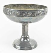 EARLY 20TH CENTURY ART NOUVEAU WMF SILVER PLATED PEDESTAL BOWL