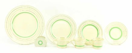 CLARICE CLIFF - BONJOUR - ART DECO 1930S CERAMIC PART TEA SERVICE