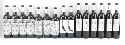 FIFTEEN ARRAEZ SPANISH RED WINE BOTTLES
