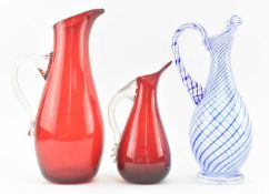 WHITEFRIARS & PORSHINGER - TWO RETRO JUGS TOGETHER WITH ANOTHER