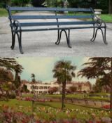FORMER BRISTOL ZOO GARDENS - ORIGINAL VICTORIAN BENCH