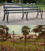 FORMER BRISTOL ZOO GARDENS - ORIGINAL VICTORIAN BENCH