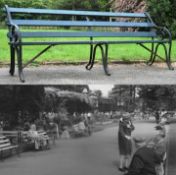 FORMER BRISTOL ZOO GARDENS - ORIGINAL VICTORIAN BENCH