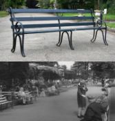 FORMER BRISTOL ZOO GARDENS - ORIGINAL VICTORIAN BENCH