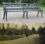 FORMER BRISTOL ZOO GARDENS - ORIGINAL VICTORIAN BENCH