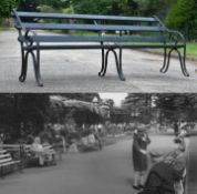 FORMER BRISTOL ZOO GARDENS - ORIGINAL VICTORIAN BENCH