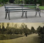 FORMER BRISTOL ZOO GARDENS - ORIGINAL VICTORIAN BENCH