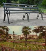 FORMER BRISTOL ZOO GARDENS - ORIGINAL VICTORIAN BENCH