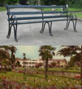 FORMER BRISTOL ZOO GARDENS - ORIGINAL VICTORIAN BENCH