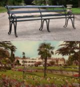 FORMER BRISTOL ZOO GARDENS - ORIGINAL VICTORIAN BENCH