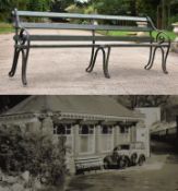 FORMER BRISTOL ZOO GARDENS - ORIGINAL VICTORIAN BENCH