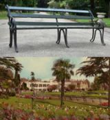 FORMER BRISTOL ZOO GARDENS - ORIGINAL VICTORIAN BENCH