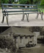 FORMER BRISTOL ZOO GARDENS - ORIGINAL VICTORIAN BENCH