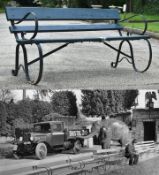 FORMER BRISTOL ZOO GARDENS - ORIGINAL VICTORIAN BENCH