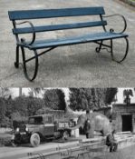 FORMER BRISTOL ZOO GARDENS - ORIGINAL VICTORIAN BENCH