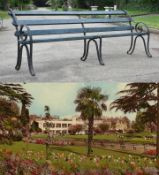 FORMER BRISTOL ZOO GARDENS - ORIGINAL VICTORIAN BENCH