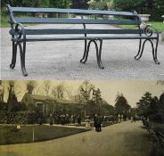 FORMER BRISTOL ZOO GARDENS - ORIGINAL VICTORIAN BENCH
