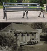 FORMER BRISTOL ZOO GARDENS - ORIGINAL VICTORIAN BENCH