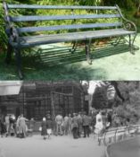 FORMER BRISTOL ZOO GARDENS - ORIGINAL VICTORIAN BENCH
