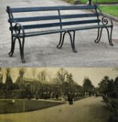 FORMER BRISTOL ZOO GARDENS - ORIGINAL VICTORIAN BENCH