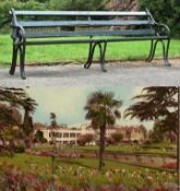 FORMER BRISTOL ZOO GARDENS - ORIGINAL VICTORIAN BENCH