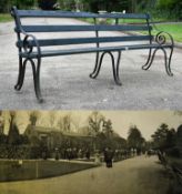 FORMER BRISTOL ZOO GARDENS - ORIGINAL VICTORIAN BENCH