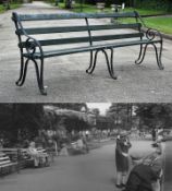 FORMER BRISTOL ZOO GARDENS - ORIGINAL VICTORIAN BENCH
