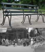 FORMER BRISTOL ZOO GARDENS - ORIGINAL VICTORIAN BENCH