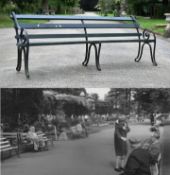 FORMER BRISTOL ZOO GARDENS - ORIGINAL VICTORIAN BENCH