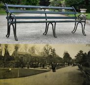 FORMER BRISTOL ZOO GARDENS - ORIGINAL VICTORIAN BENCH