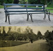 FORMER BRISTOL ZOO GARDENS - ORIGINAL VICTORIAN BENCH