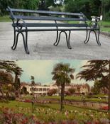 FORMER BRISTOL ZOO GARDENS - ORIGINAL VICTORIAN BENCH