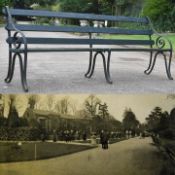 FORMER BRISTOL ZOO GARDENS - ORIGINAL VICTORIAN BENCH