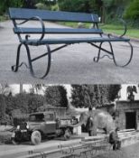 FORMER BRISTOL ZOO GARDENS - ORIGINAL VICTORIAN BENCH